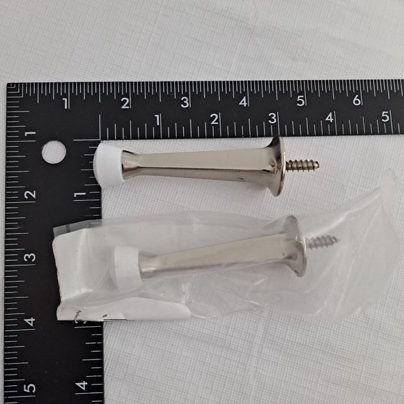 Door Stoppers Perfect Home Brushed Nickel 2 Piece - Picture 9 of 10
